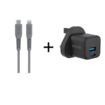 عرض اي ون فيش جداري بقوة 20 واط لون اسود + ويوو كيبل تايب سي ايفون