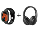 عرض ويوو ساوند كول سماعة راس لون اسود + ويوو ساعة ذكية برو لايت لون اسود
