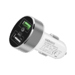 شاحن سيارة بمنفذين يو اس بي وبقوة 30وات - اسود