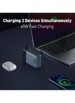 ⁦جودا شارج 20 بطارية متنقلة بسعة 20الف مل أمبير مع سلك مدمج تايب سي ومنفذ تايب-سي ويو إس بي تدعم الشحن السريع بقوة 65W - اسود⁩ - الصورة ⁦6⁩