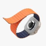 ⁦ليفيلو كوسمو اسوار ساعة ابل قماش 42/44/45/49 - ازرق برتقالي⁩ - الصورة ⁦2⁩