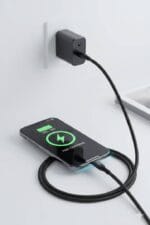 ايدوم كيبل شحن سريع تايب سي الى تايب سي قماش بقوة 60 واط وبطول 2م - اسود - الصورة 2