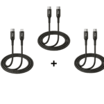 عرض ثلاثة كيابل ايدوم مقاس 2 متر منوع من أختيارك