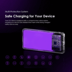 ⁦أورايمو بطارية متنقلة بسعة 10 الف ملي امبير وقوة 22.5 واط⁩ - الصورة ⁦9⁩