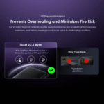 ⁦أورايمو بطارية متنقلة بسعة 10 الف ملي امبير وقوة 22.5 واط⁩ - الصورة ⁦10⁩