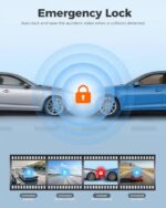 ⁦ازدوم M580-2CH داش كام كاميرا أمامية و خلفية مع شاشة لمس كبيرة – تصوير عالي الدقة – رؤية ليلية – ضمان سنتين .⁩ - الصورة ⁦2⁩