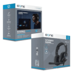 ⁦اي ون ستريو جيم سماعة راس للالعاب - اسود⁩ - الصورة ⁦2⁩