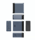 ⁦جودا فولتكس منصة شحن بثلاث منافذ تايب سي و منفذ يو اس بي وبقوة 65واط– أسود⁩ - الصورة ⁦3⁩