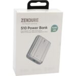 ⁦زندور بطارية متنقلة بسعة 10000 ملي امبير بمنفذين تايب سي ومنفذ يو اس بي - فضي⁩ - الصورة ⁦2⁩