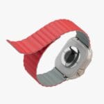 ⁦ليفيلو كوسمو اسوار ساعة ابل قماش 42/44/45/49 - احمر رمادي⁩ - الصورة ⁦2⁩