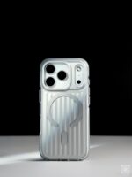 ⁦فلاتيك كفر حماية ملون ايفون 17 برو ماكس - فضي⁩ - الصورة ⁦3⁩