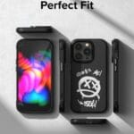 ⁦رينقكي اونيكس جرافيتي كفر ايفون 14 برو ماكس⁩ - الصورة ⁦4⁩