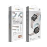 هلمت - سير ساعه Flip ابل وسامسونج مقاس من 38مم إلى 49 - بني ازرق فاتح